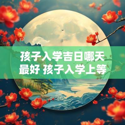 孩子入学吉日哪天最好 孩子入学上等吉日查询