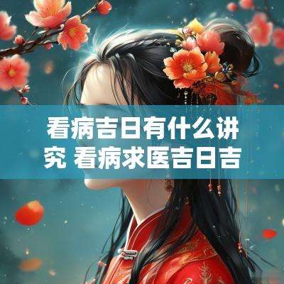 看病吉日有什么讲究 看病求医吉日吉时