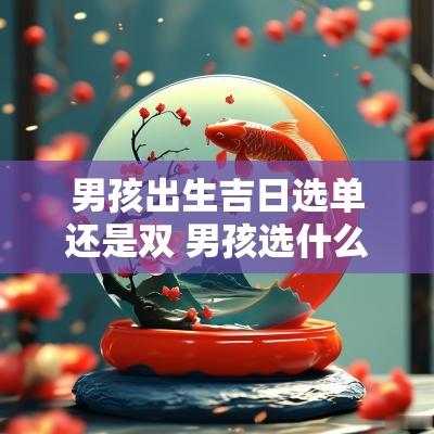男孩出生吉日选单还是双 男孩选什么日子出生好