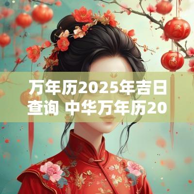 万年历2025年吉日查询 中华万年历2025年查询吉日
