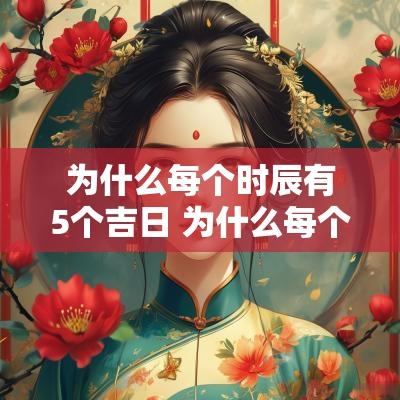 为什么每个时辰有5个吉日 为什么每个日历的时辰凶吉不一样