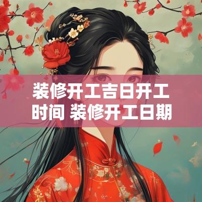 装修开工吉日开工时间 装修开工日期时间吉日