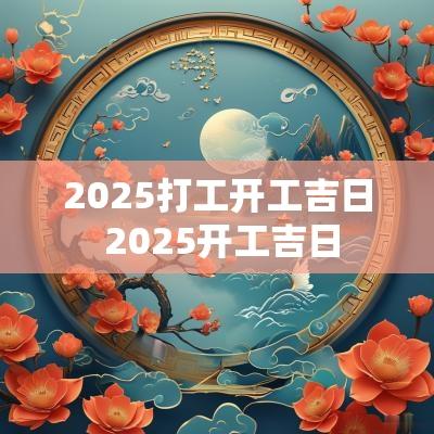 2025打工开工吉日 2025开工吉日