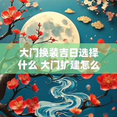 大门换装吉日选择什么 大门扩建怎么选吉日