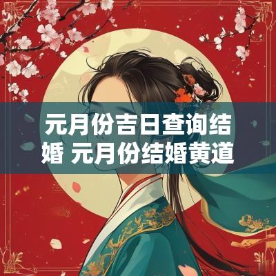 元月份吉日查询结婚 元月份结婚黄道吉日2025年