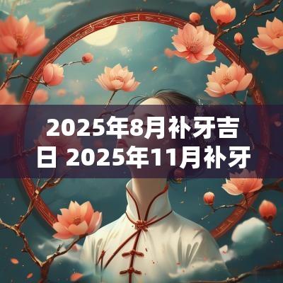 2025年8月补牙吉日 2025年11月补牙吉日