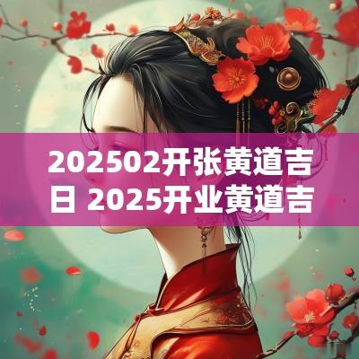 202502开张黄道吉日 2025开业黄道吉日二月
