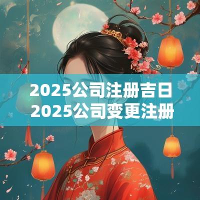 2025公司注册吉日 2025公司变更注册吉日