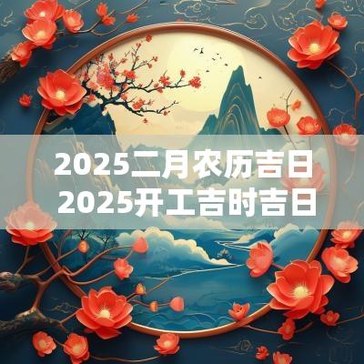 2025二月农历吉日 2025开工吉时吉日
