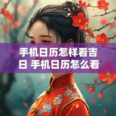 手机日历怎样看吉日 手机日历怎么看宜和忌