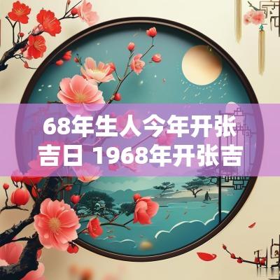 68年生人今年开张吉日 1968年开张吉日查询