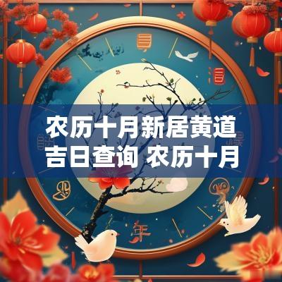 农历十月新居黄道吉日查询 农历十月乔迁新居的黄道吉日