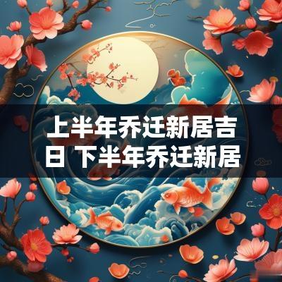 上半年乔迁新居吉日 下半年乔迁新居吉日查询