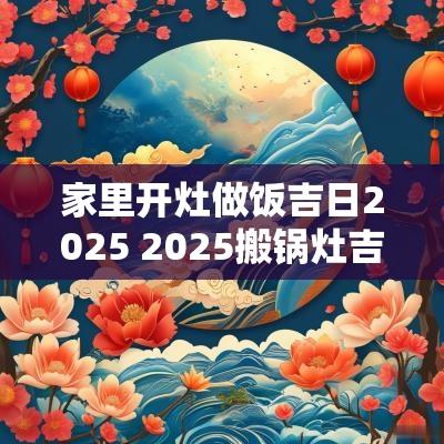 家里开灶做饭吉日2025 2025搬锅灶吉日