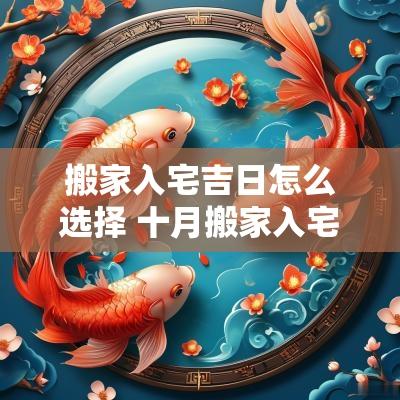 搬家入宅吉日怎么选择 十月搬家入宅吉日详解