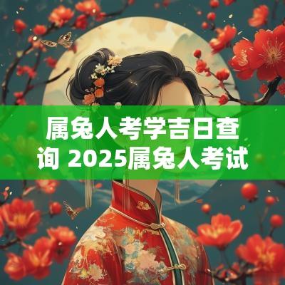 属兔人考学吉日查询 2025属兔人考试吉日