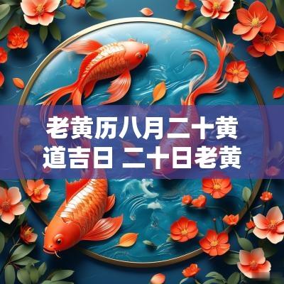老黄历八月二十黄道吉日 二十日老黄历吉日查询