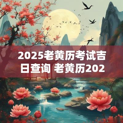 2025老黄历考试吉日查询 老黄历2025考试吉日