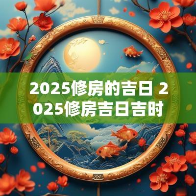 2025修房的吉日 2025修房吉日吉时