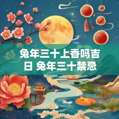 蛇年三十上香吗吉日 蛇年三十禁忌