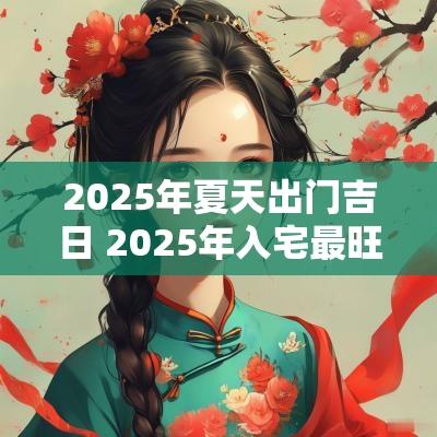 2025年夏天出门吉日 2025年入宅最旺吉日