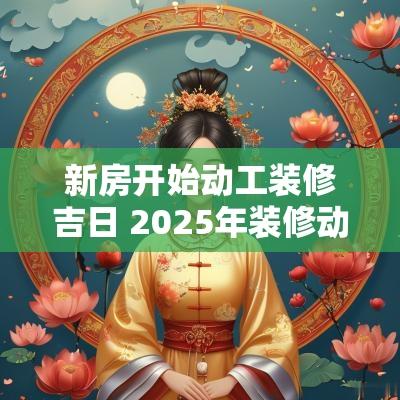 新房开始动工装修吉日 2025年装修动工吉日