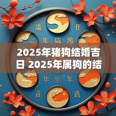 2025年猪狗结婚吉日 2025年属狗的结婚吉日