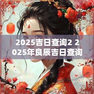 2025吉日查询2 2025年良辰吉日查询表