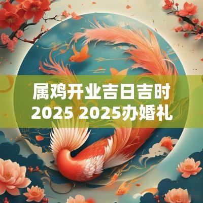 属鸡开业吉日吉时2025 2025办婚礼吉日属鸡