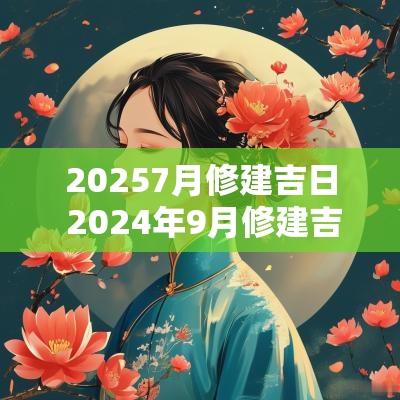 20257月修建吉日 2025年9月修建吉日查询