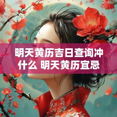 明天黄历吉日查询冲什么 明天黄历宜忌查询表