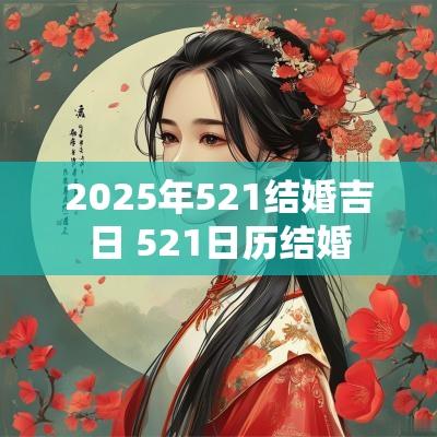 2025年521结婚吉日 521日历结婚