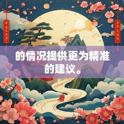 的情况提供更为精准的建议。