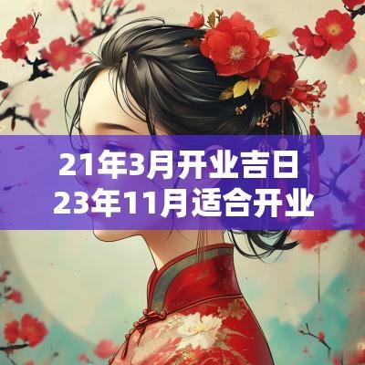 21年3月开业吉日 23年11月适合开业的日子