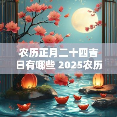 农历正月二十四吉日有哪些 2025农历正月出车吉日