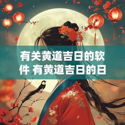 有关黄道吉日的软件 有黄道吉日的日历app