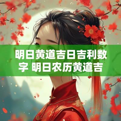 明日黄道吉日吉利数字 明日农历黄道吉日查询