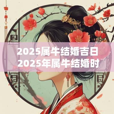 2025属牛结婚吉日 2025年属牛结婚时辰