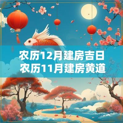 农历12月建房吉日 农历11月建房黄道吉日