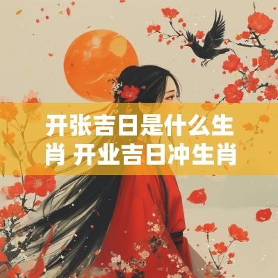 开张吉日是什么生肖 开业吉日冲生肖什么意思