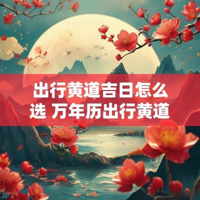 出行黄道吉日怎么选 万年历出行黄道吉日