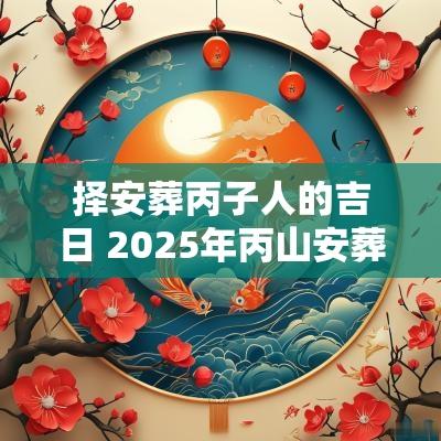 择安葬丙子人的吉日 2025年丙山安葬吉日