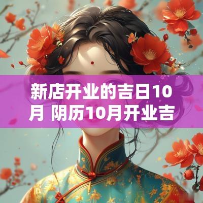 新店开业的吉日10月 阴历10月开业吉日