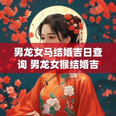 男龙女马结婚吉日查询 男龙女猴结婚吉日2025年