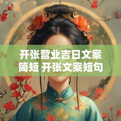 开张营业吉日文案简短 开张文案短句干净