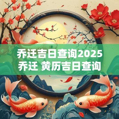乔迁吉日查询2025乔迁 黄历吉日查询2025乔迁