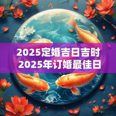 2025定婚吉日吉时 2025年订婚最佳日期