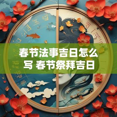 春节法事吉日怎么写 春节祭拜吉日