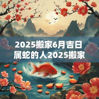 2025搬家6月吉日 属蛇的人2025搬家吉日