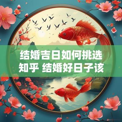 结婚吉日如何挑选知乎 结婚好日子该如何挑选